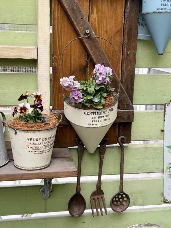 楽天市場】アイアン 雑貨 ガーデニング（カラーブルー）（ガーデニング