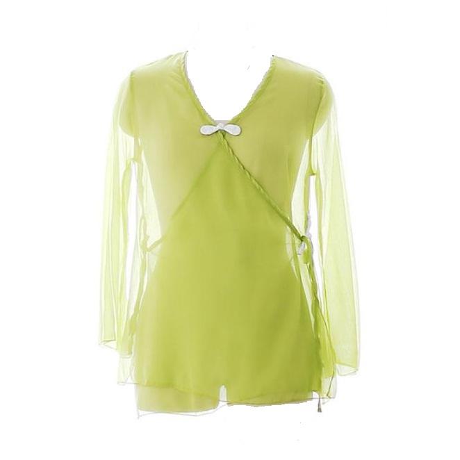 ダンス衣装 チャイナ風 エスニック レトロ 舞踊 練習着 エレガント シフォン パフォーマンス カーディガン トップス レディース 青 ピンク 緑 シンプル 薄手 長袖 大きいサイズ ワイドパンツ キャミソール