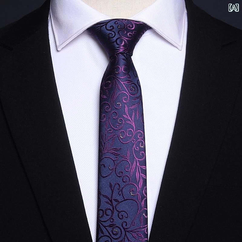 ネクタイ プレゼント 誕生日 記念日 就職祝い メンズ 手結び ビジネス おしゃれ 花柄 ストライプ ペイズリー柄 赤 黒 青 通勤 パーティー