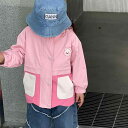 ウインドブレーカー キッズ 女の子 ベビー 幼児 韓国 春秋 アウター ジャケット フード付き ジップアップ 伸縮性 レジャー アウトドア カジュアル かわいい ピンク ウサギ