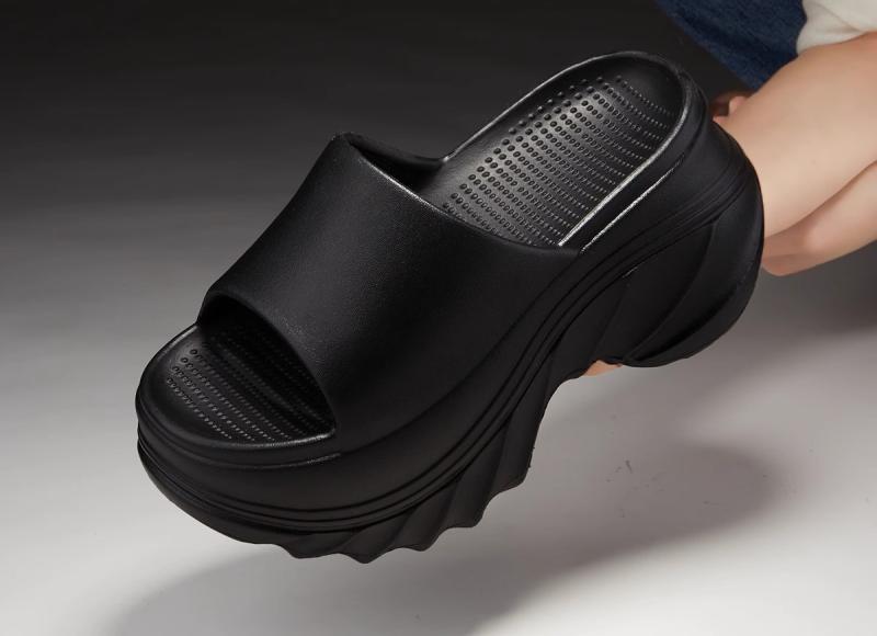 サンダル レディース EVA 大人 韓国 夏 厚底 滑り止め ビーチ アウトドア 普段使い 柔らかい カジュアル シンプル おしゃれ 黒 青 ピンク