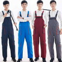 オーバーオール メンズ レディース 綿 ジッパー ロング ストレート 冬春 長袖 ストラップ 作業服 通気性 大きいサイズ ネイビー グレー 青