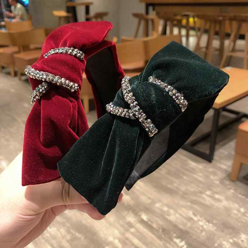 カチューシャ レディース 韓国 幅広 太い ワイド ヘアバンド アクセサリー 装飾 小物 髪飾り 多用途 リボン キラキラ ベルベット シンプル スタイリッシュ エレガント 茶 グレー 黒