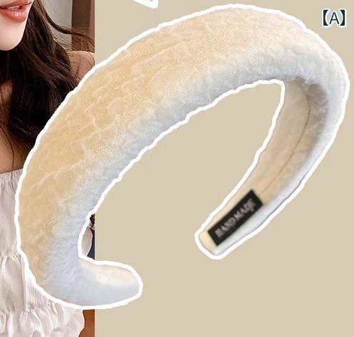 カチューシャ レディース 韓国 幅広 太い ワイド ヘアバンド アクセサリー 装飾 小物 髪飾り パール ラインストーン スタイリッシュ エレガント おしゃれ 白 黒 茶 千鳥格子 チェック柄