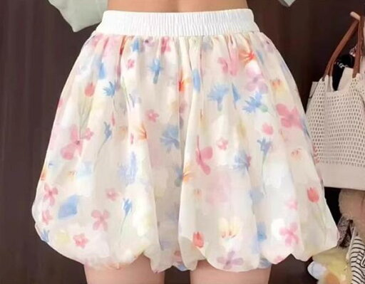 バルーン ショートパンツ レディース 韓国 夏 ひんやり 涼しい 薄手 スカパン ハイウエスト ふんわり 花柄 ワイド カジュアル ゆったり おしゃれ Aライン バルーン ショートパンツ レディース 韓国 夏 ひんやり 涼しい 薄手 スカパン ハイウエスト ふんわり 花柄 ワイド カジュアル ゆったり おしゃれ Aライン