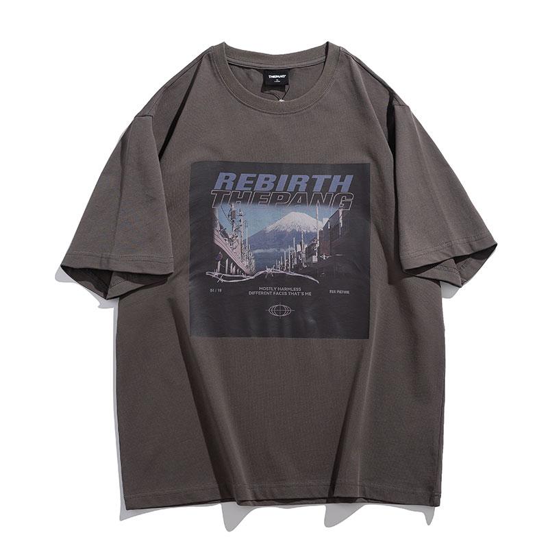 Tシャツ メンズ おしゃれ 大きいサイズ 半袖 夏 ロゴプリント ゆったり カジュアル