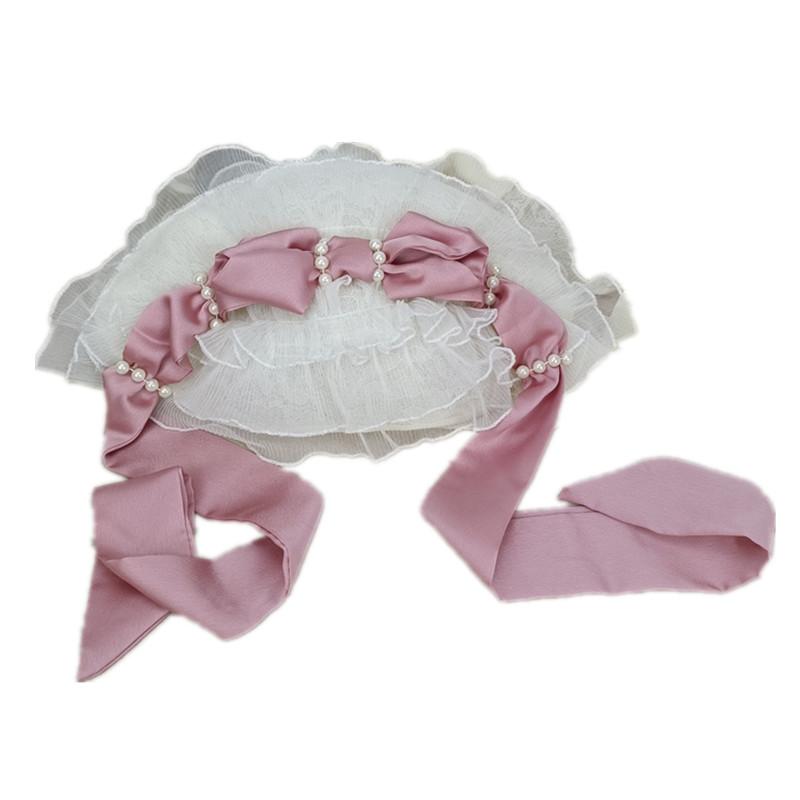 ボンネット 帽子 大人 レディース ヘッドドレス 花嫁 ロリータ 衣装 ガーデン パーティー 甘い レース ..