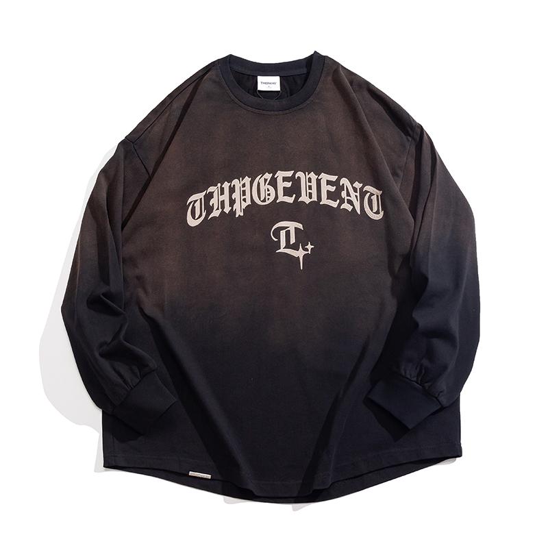 Tシャツ メンズ おしゃれ 大きいサイズ 秋 長袖 ロンT ゆったり ロゴプリント カジュアル