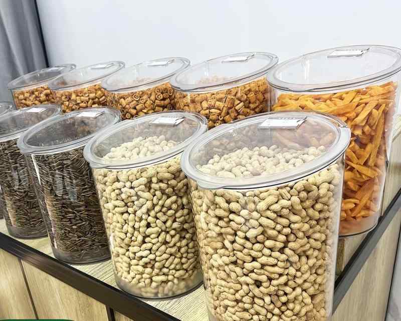 保存容器 プラスチック スーパー 密封 種子 ディスプレイ ボックス 透明 蓋 クリア お菓子 収納 防湿 モダン シンプル 仕切り 大きめ 整理