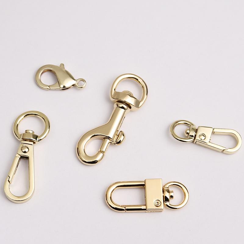 バッグ 手カン ロブスターフック クラスプ バックル キーホルダー ペンダント ストラップ 留め金具 回..