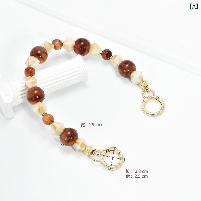 バッグ ストラップ 付け替え 材料 多用途 ハンドキャリー バックル 手提げ アクリル チェーン 装飾 樹..