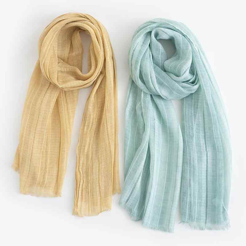 ストール 薄手 春秋 夏 レディース 母の日 ギフト 韓国 リネン おしゃれ 和風 アウトドア 通勤 長方形 短め 無地 シンプル グレー カーキ 黄