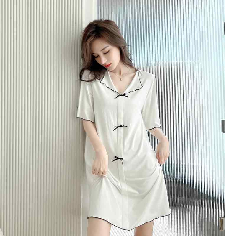 ネグリジェ ワンピース レディース 綿 薄手 半袖 春夏 ミニ丈 セクシー ホームウェア パジャマ 涼しい ..