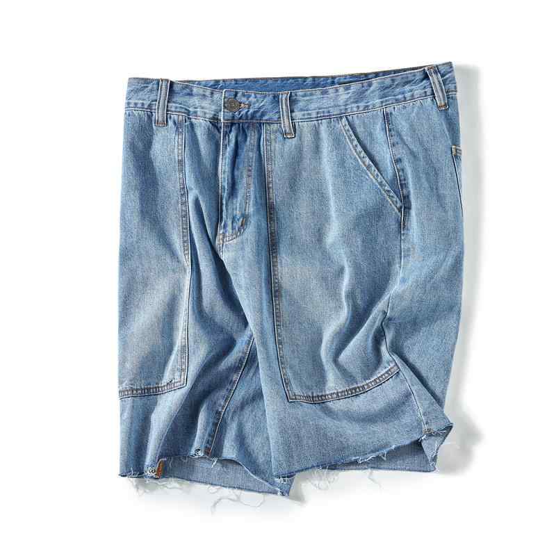ハーフパンツ メンズ おしゃれ 大きいサイズ ゆったり デニム 切りっぱなし 夏 シンプル カジュアル ヴィンテージ風