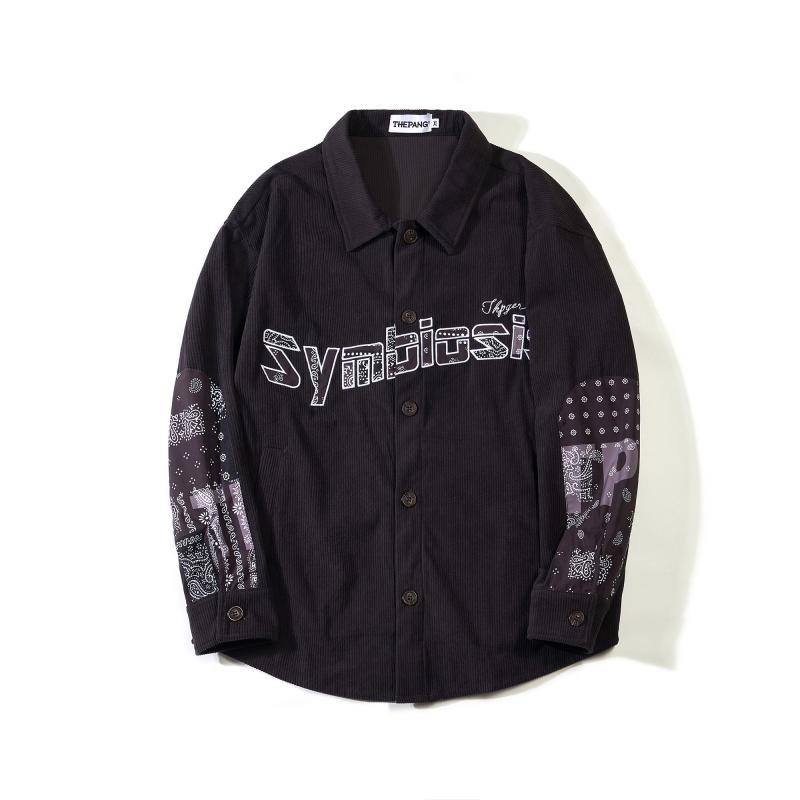 シャツ メンズ おしゃれ 大きいサイズ ゆったり 切り替え コーデュロイ 長袖 春