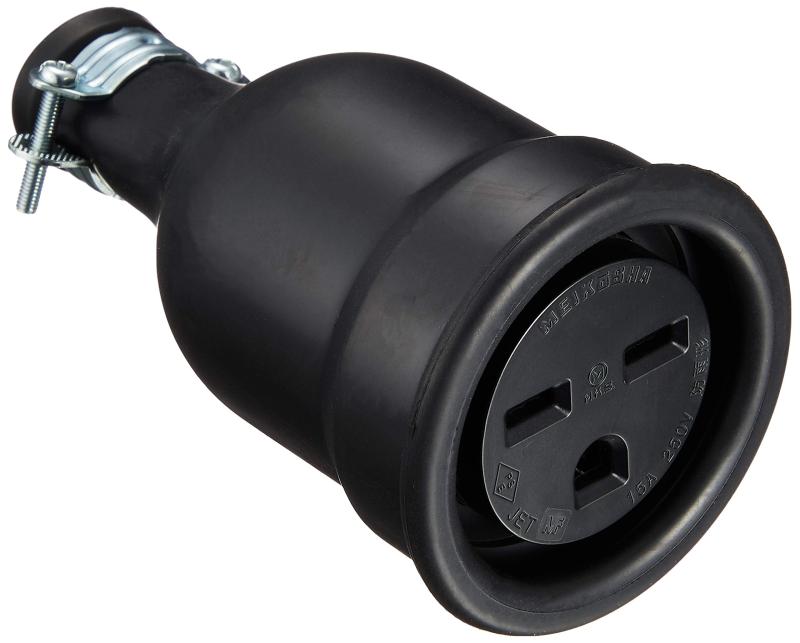 明工社 明工 防水コネクターボデー接地2P ME2628N定格:接地2P15A250V適用電線(mm[[の2乗]]):2CT1.25~2VCT2防水:商品の重量:115グラム品番:ME2628-N