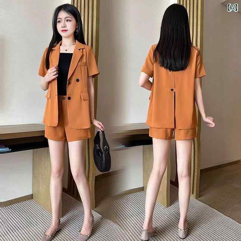 セットアップ レディース ショートパンツ ジャケット ボトムス トップス 婦人服 ゆ...