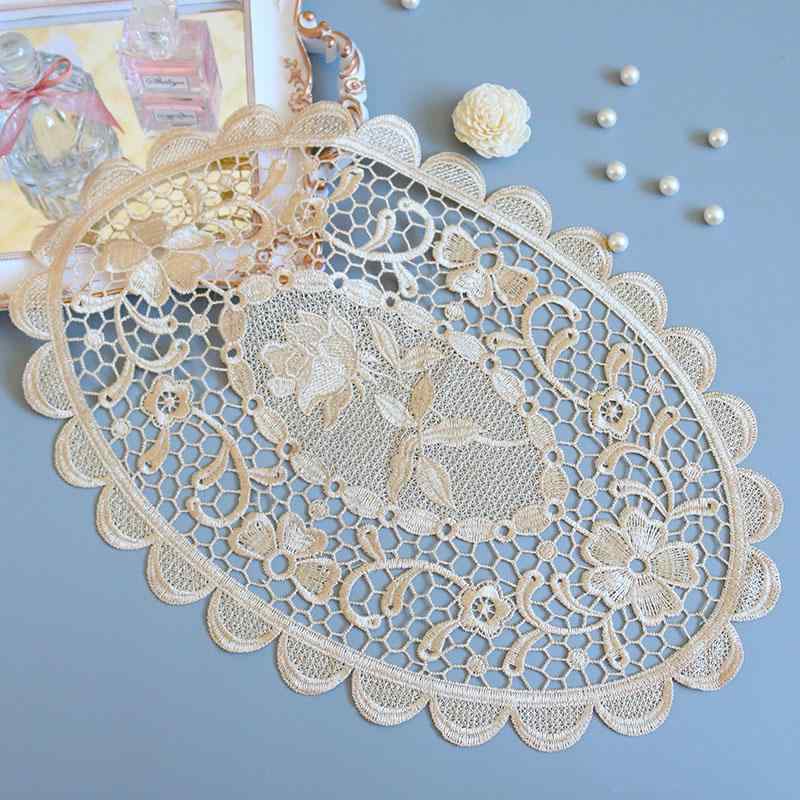 テーブルセンタークロス レース アメリカン ダイニング リビング チェスト キャビネット インテリア 装..