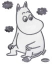 明邦 MOOMIN ムーミン エンブレム ステッカー シルバー FS008(3)
