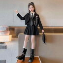 女の子 キッズ プリーツスカート 韓国 子供服 制服風 春秋 カレッジスタイル JK 柔らかい 肌に優しい 快適 ダンス衣装 無地 おしゃれ グレー 黒