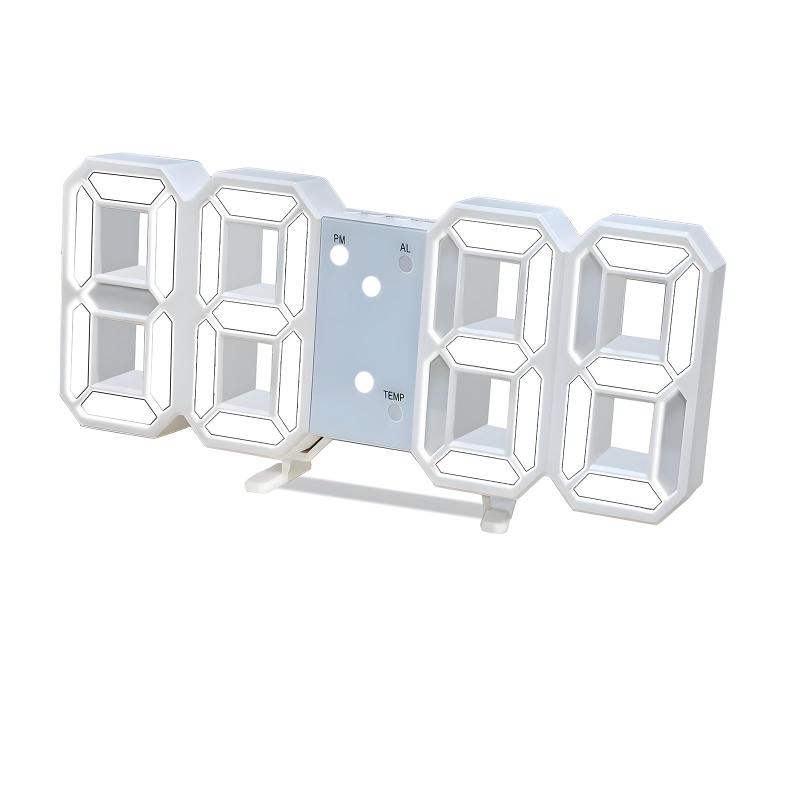 2021�V�^ HKING LED�f�W�^�����v �ڊo�܂����v ���邳���� �Ǌ|�� �u�����v 3D led wall clock �X�k�[�Y �A���[�� ���{��戵�������t��