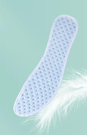 靴 インソール 使い捨て 夏 中敷き レディース 吸汗 防臭 通気性 ミント薄手 普段使い 柔らかい エンボス スニーカー フラットシューズ シンプル 白 青 緑