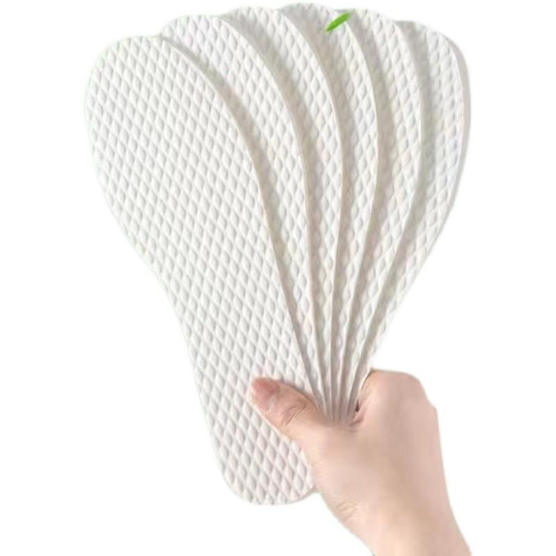 靴 インソール 使い捨て 夏 中敷き 快適 蒸れ対策 立ち仕事 オフィス ユニセックス 吸汗 通気性 防滑 薄手 普段使い 柔らかい 裸足 スニーカー フラットシューズ ハイヒール パンプス シンプル ベージュ 緑 白