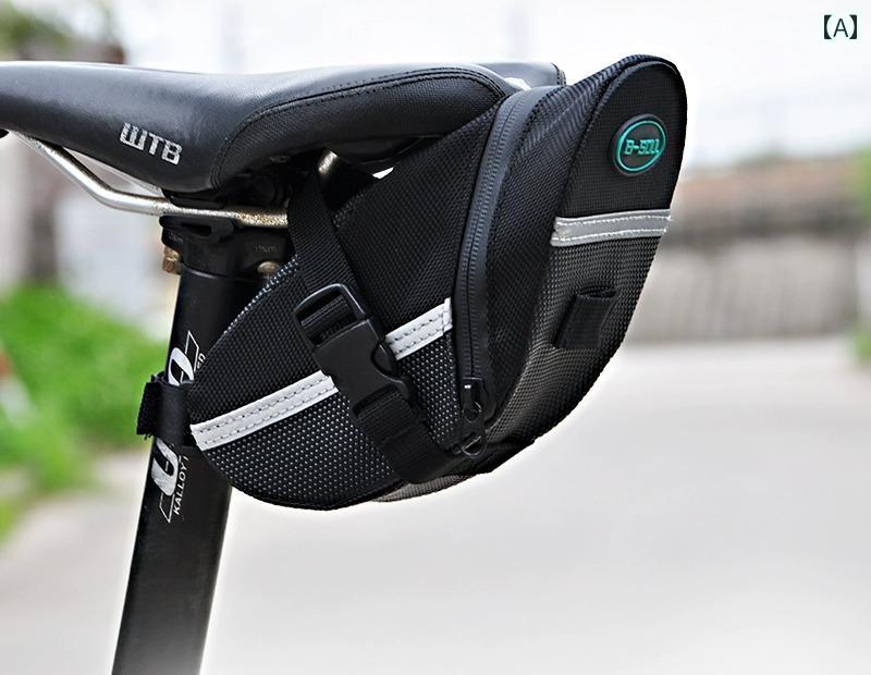 フロントップ楽天市場店の自転車 取り付け バッグ テールバッグ マウンテンバイク ロードバイク サドル かっこいい 黒 大容量 防水 サイクリング サイクル｜アングル2