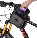 自転車 取り付け バッグ タッチ スクリーン スマホ マウンテンバイク サドル サイクリング フロント トップチューブ ロードバイク 黒 かっこいい