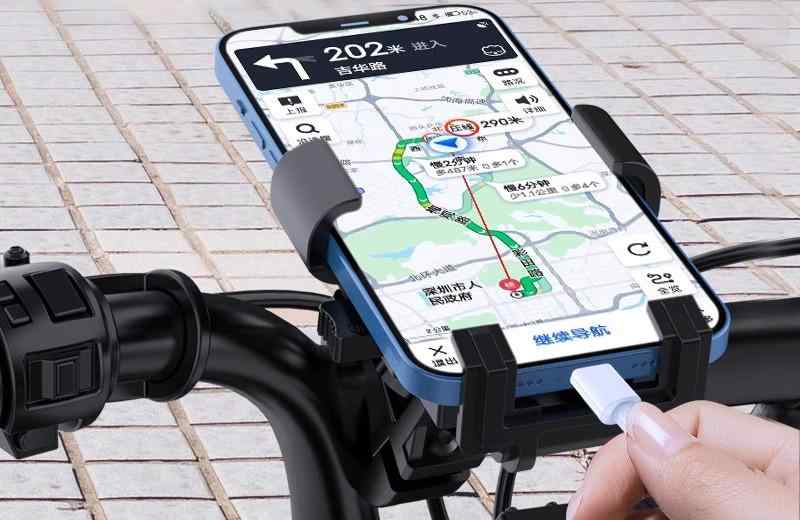 スマホホルダー 自転車 オートバイ マウンテンバイク 携帯電話 スタンド クリップ 耐衝撃性 安定 使い..