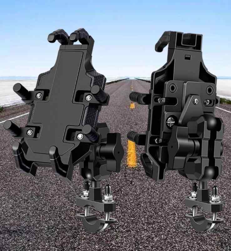 スマホホルダー 自転車 オートバイ マウンテンバイク 携帯電話 スタンド クリップ 耐衝撃性 安定 使い..