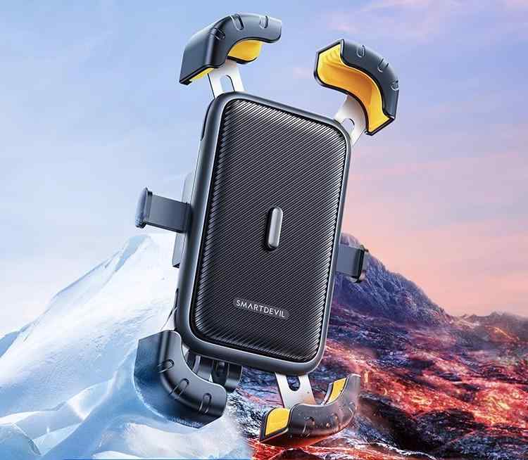 スマホホルダー 自転車 オートバイ マウンテンバイク 携帯電話 スタンド クリップ 耐衝撃性 安定 使い..