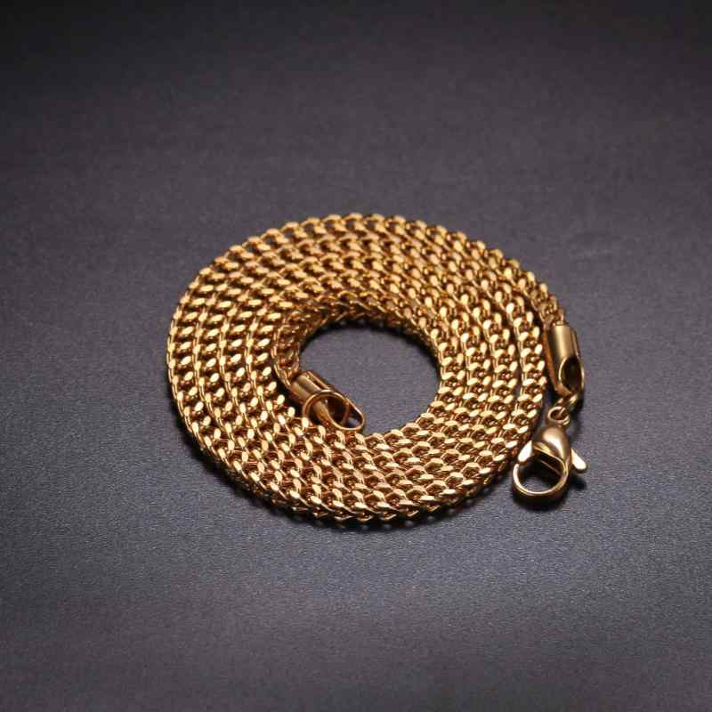 太い チェーン ネックレス ヒップ ホップ ストリート シンプル 鎖骨 メンズ レディース カップル ペア お揃い レトロ 細い アクセサリー