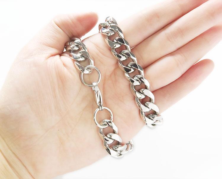 太い チェーン ネックレス メンズ レディース カップル ペア お揃い ヒップ ホップ ストリート アクセサリー おしゃれ ダンサー 喜平 キューバ ダンス チ...