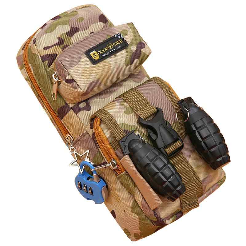 ペンケース おしゃれ 男の子 大容量 迷彩 鉛筆 バッグ 多機能 筆箱 文具 文房具 かっこいい 大人 男性 小物 ガジェット 筆入れ ツール ボックス