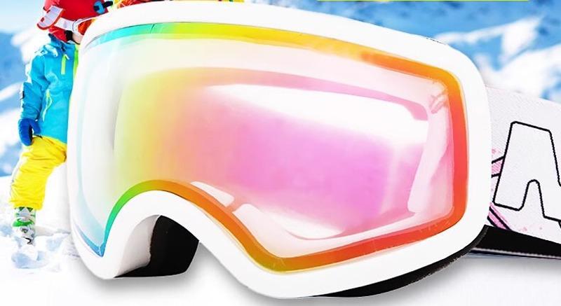 スキー ゴーグル 子供 キッズ ジュニア 近視メガネ 曇り止め 防雪 スノー ボード 女の子 男の子 ティー..