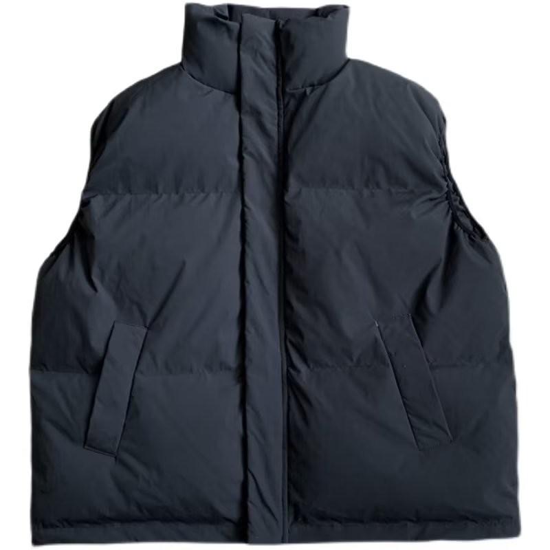 フードレスダウンコート