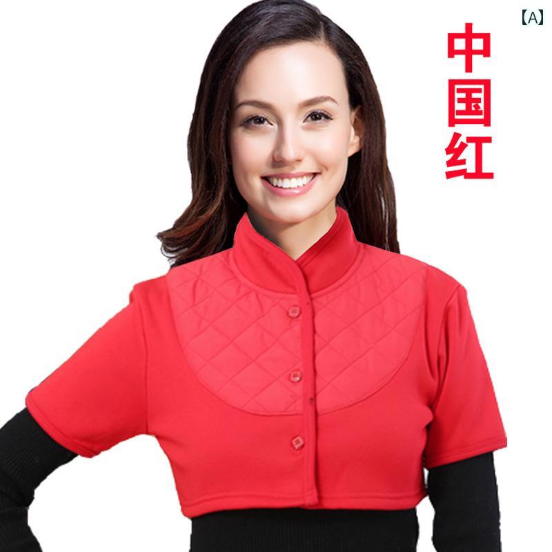 肩あて 寝具 メンズ レディース 秋冬 半袖 長袖 ウール 裏起毛 遠赤外線 厚手 暖かい 防寒 ショート丈 ..