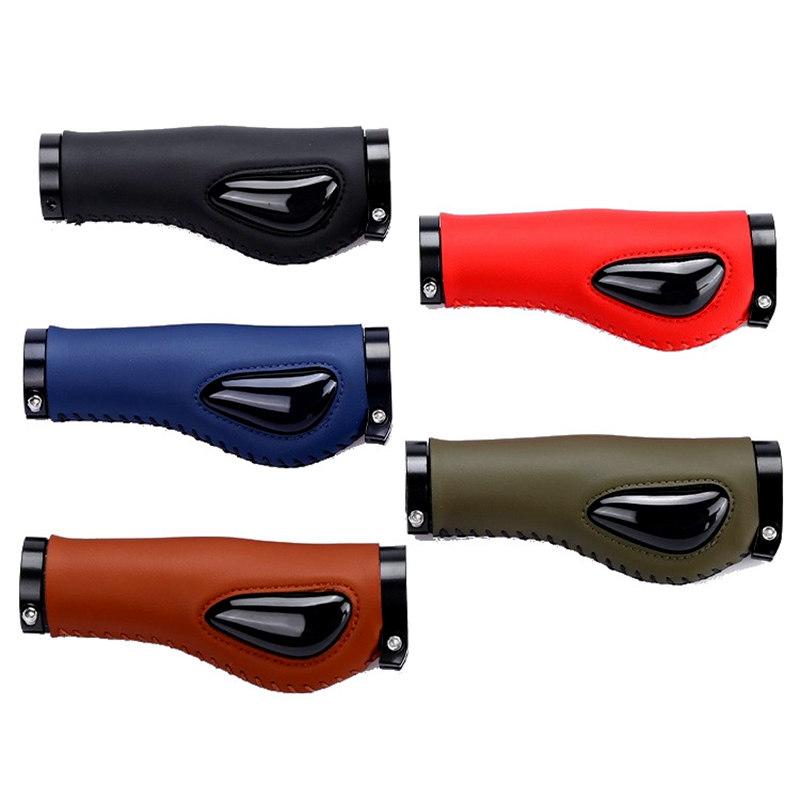 Grip - 自転車 グリップ 交換 マウンテンバイク 滑り止め セット アクセサリー スポーツ サイクリング ブルー グリーン ブラック 快適 耐摩耗性 レザー シリコン 防水 PVC カバー