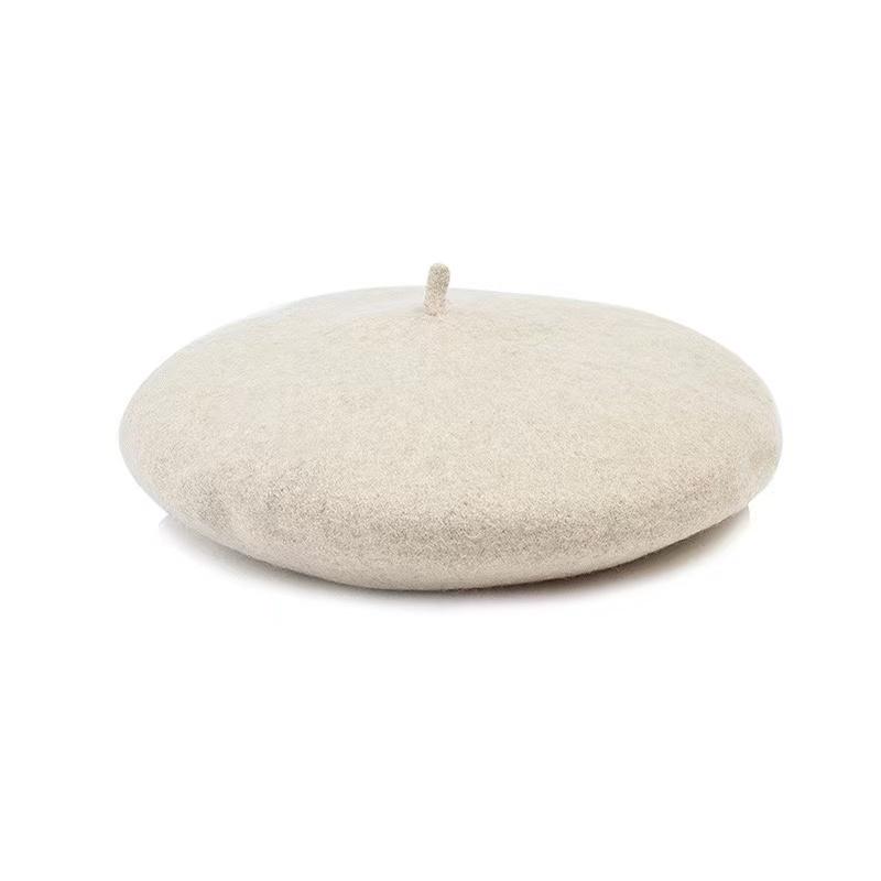 レディース 秋冬 ベレー帽 ファッション ウール ハット フォレスト 暖かい 画家 おしゃれ 韓国 コーデ 上品 ふわふわ ゆったり