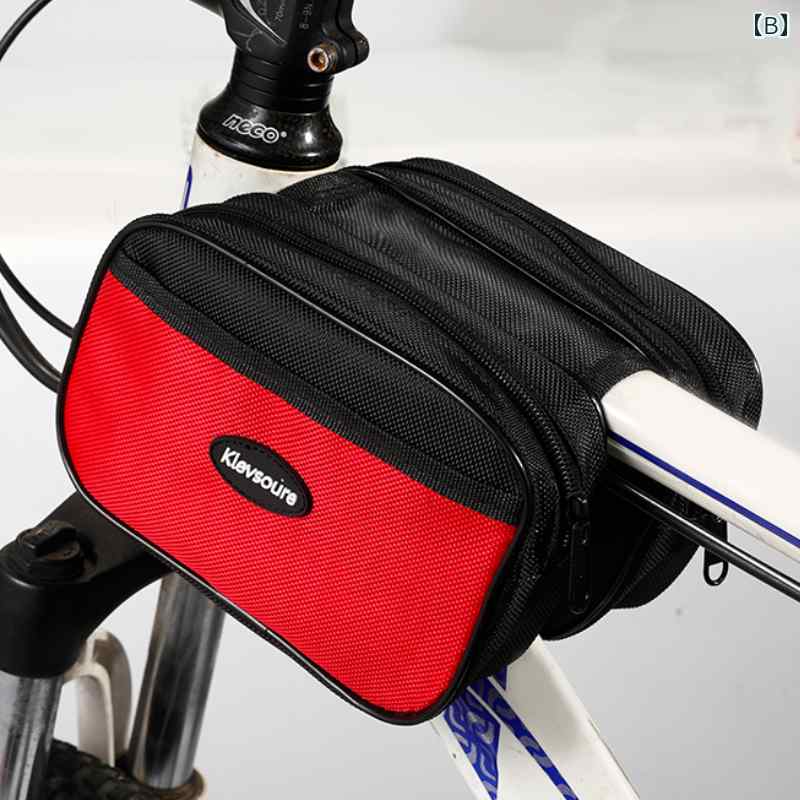 クロスバイク フレームバッグ 自転車アクセサリー サイクリング 防水 撥水 大容量 ...