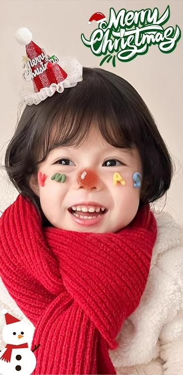 クリスマス ヘアアクセサリー ピン クリップ 髪飾り 子供 かわいい 帽子 サンタクロース トナカイ リボン 雪 星 ツリー イベント 仮装 コスプレ パーティ