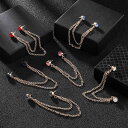 スーツ ラペルピン チェーン 襟 カラー バー シンプル メンズ レディース シャツ ブローチ アクセサリー おしゃれ 韓国 華やか パーティー デート プレゼ...