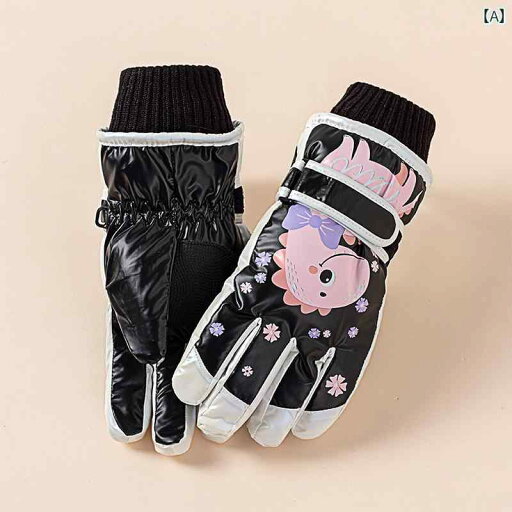 スキーグローブ キッズ 子供 男の子 女の子 冬 手袋 黒 シルバー 青 恐竜 くま PU レザー 合皮 紛失防止 防水 防風 撥水 寒さ 対策 裏起毛 暖かい 保温 雪遊び 登山 アウトドア スキーグローブ キッズ 子供 男の子 女の子 冬 手袋 黒 シルバー 青 恐竜 くま PU レザー 合皮 紛失防止 防水 防風 撥水 寒さ 対策 裏起毛 暖かい 保温 雪遊び 登山 アウトドア