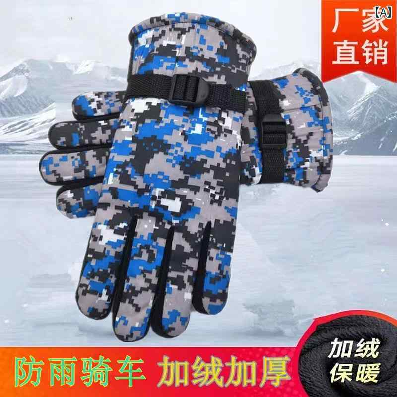 キッズ スキーグローブ 大人 メンズ 冬 アウトドア 雪遊び 滑り止め 防水 防風 通...