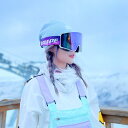 スキー ゴーグル スノーボード レディース メンズ おしゃれ 二層レンズ 曇り止め スポーツ 用品 パープル レッド ブラック カジュアル