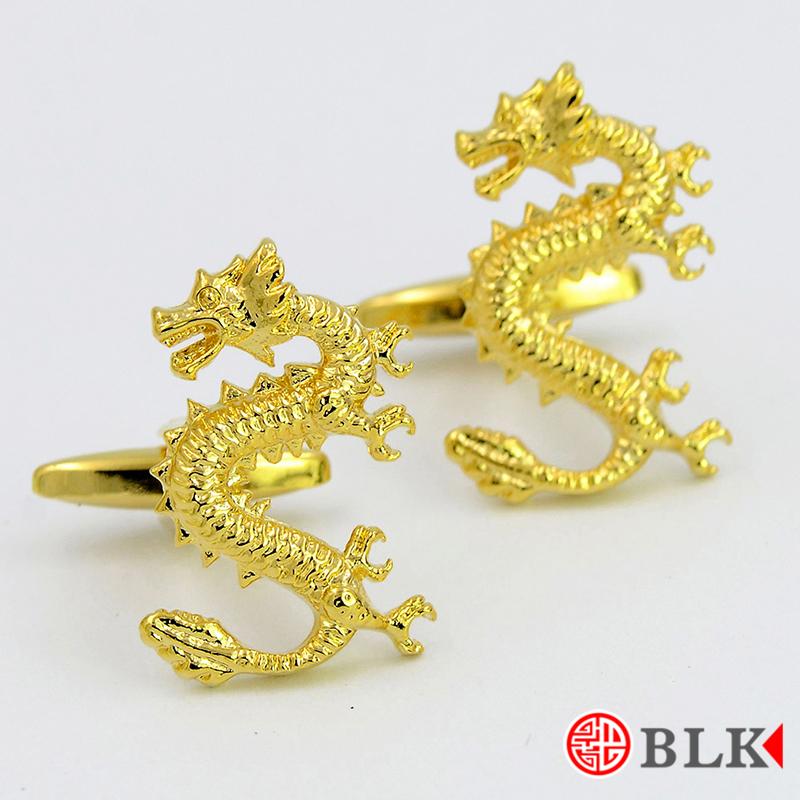カフスボタン 結婚式 ゴールド ドラゴン辰 龍 縁起良い メンズ ピン シャツ 袖 豪華 おしゃれ アクセサ..