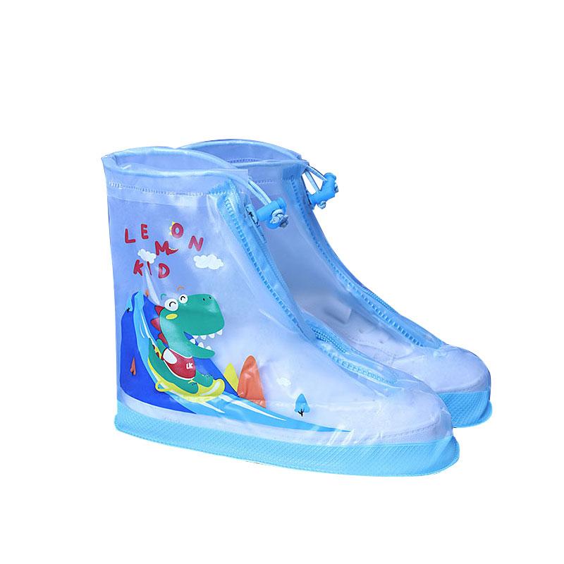 レインブーツ キッズ 子供用 男の子 女の子 シューズ カバー 防水 滑り止め フット 小学生 通学 厚手 ..