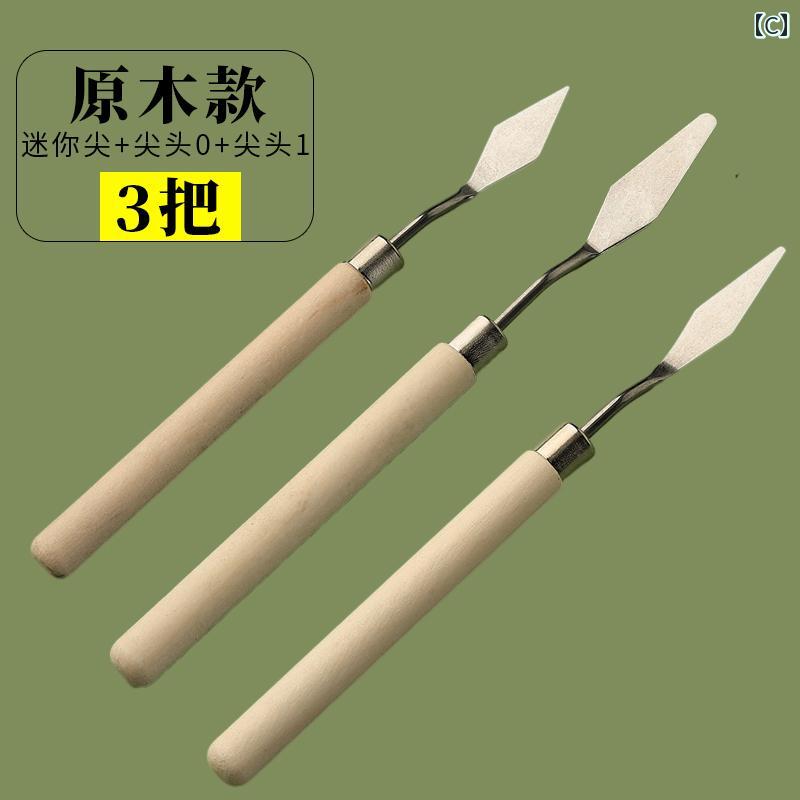 油絵 パレット ナイフ 画材 ペインティング スクレーパー セット アクリル ペイント ツール フラット ヘッド スパチュラ 絵画 材料 子供 プロ オイル パステル