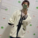 半纏 はんてん メンズ レディース 大人 秋冬 ホームウェア 部屋着 上着 白 黄色 無地 ウール ボア 綿入り 厚手 防寒 保温 暖かい 七分袖 ポケット シ...